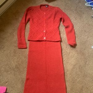Sweater and Skirt Set